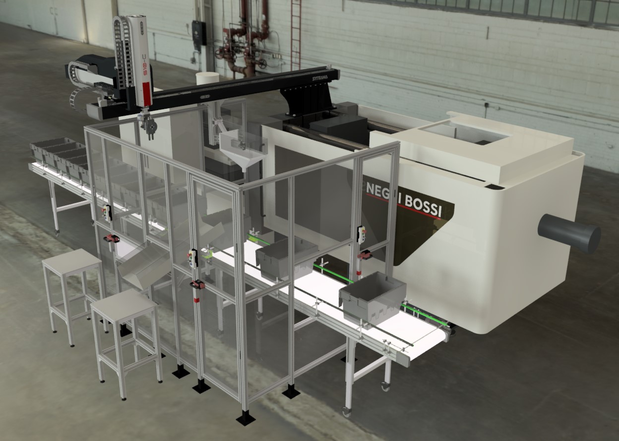 A digital rendering of one of the new production cells.