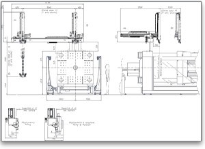Moulding Machine Robot Schematic Drawing