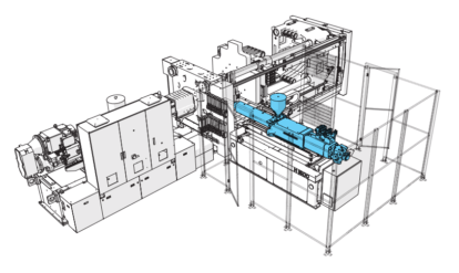 Multi Material Horizontal Lateral Injection Unit